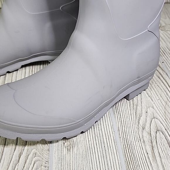 Kamik Jennifer Light Grey Charcoal Tall Rain Boots Womens Size 6 - Picture 12 of 16